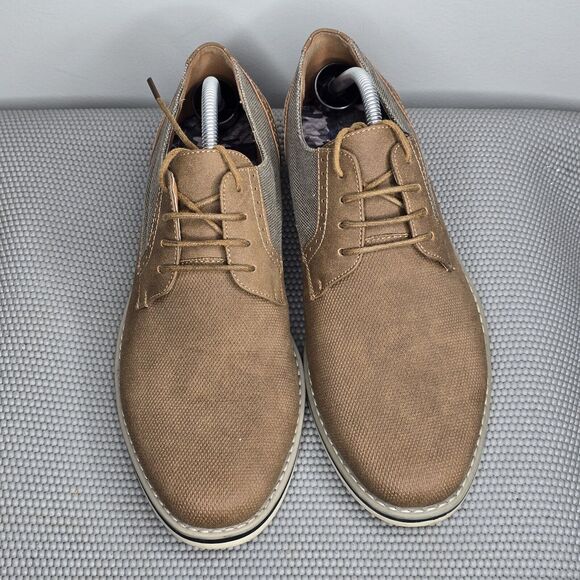 La‎ Milano Mens 10M Italian Design A11902 Scott Brown Dress Shoes - Picture 2 of 12